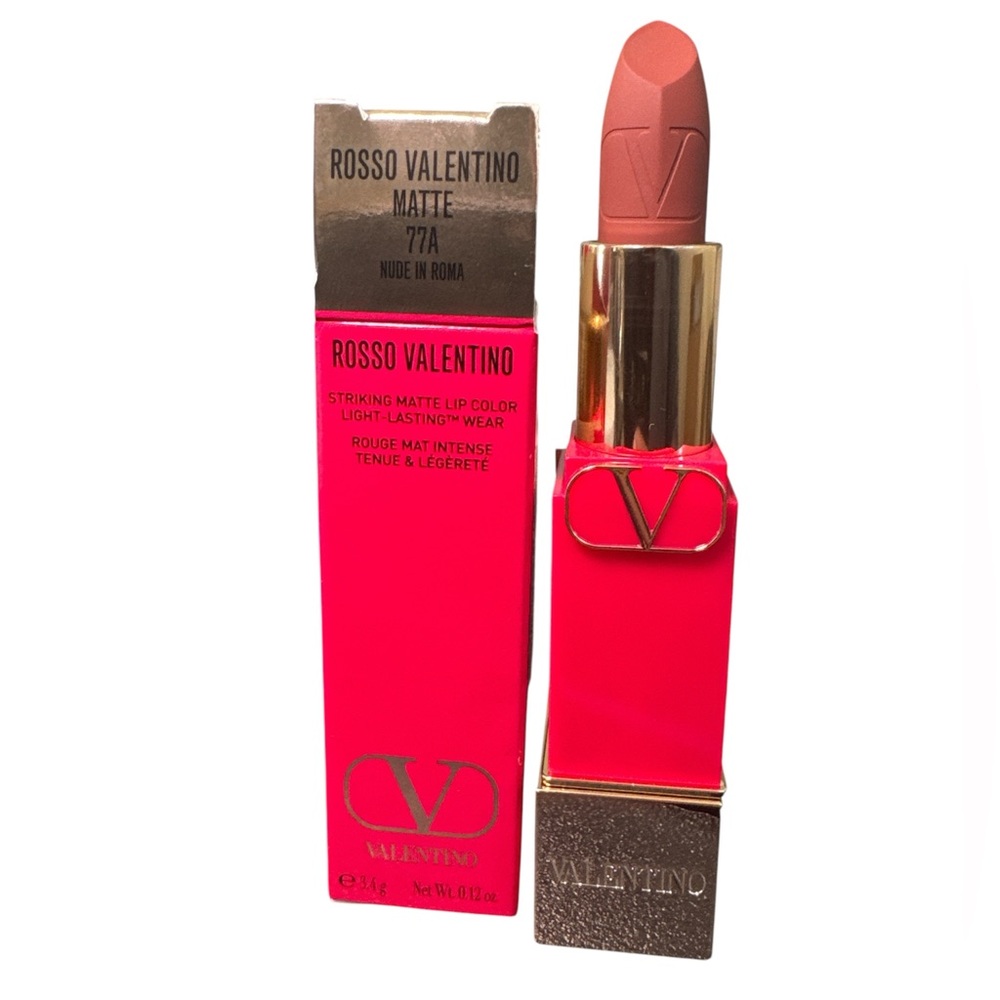 Valentino Rosso Matte Lipstick 77A